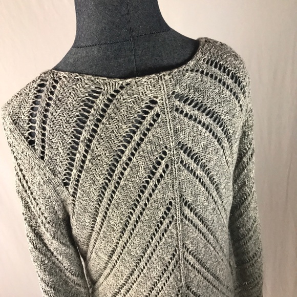 Ann Taylor LOFT Women's Size M Gray Knit Top - Picture 6 of 8